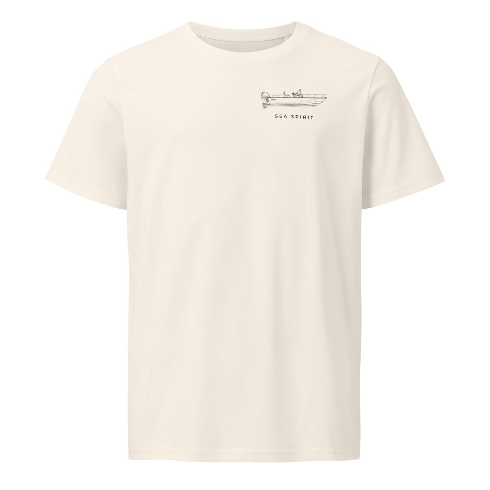 Boston Whaler 210 Montauk powerboat shirt in Natural - front design