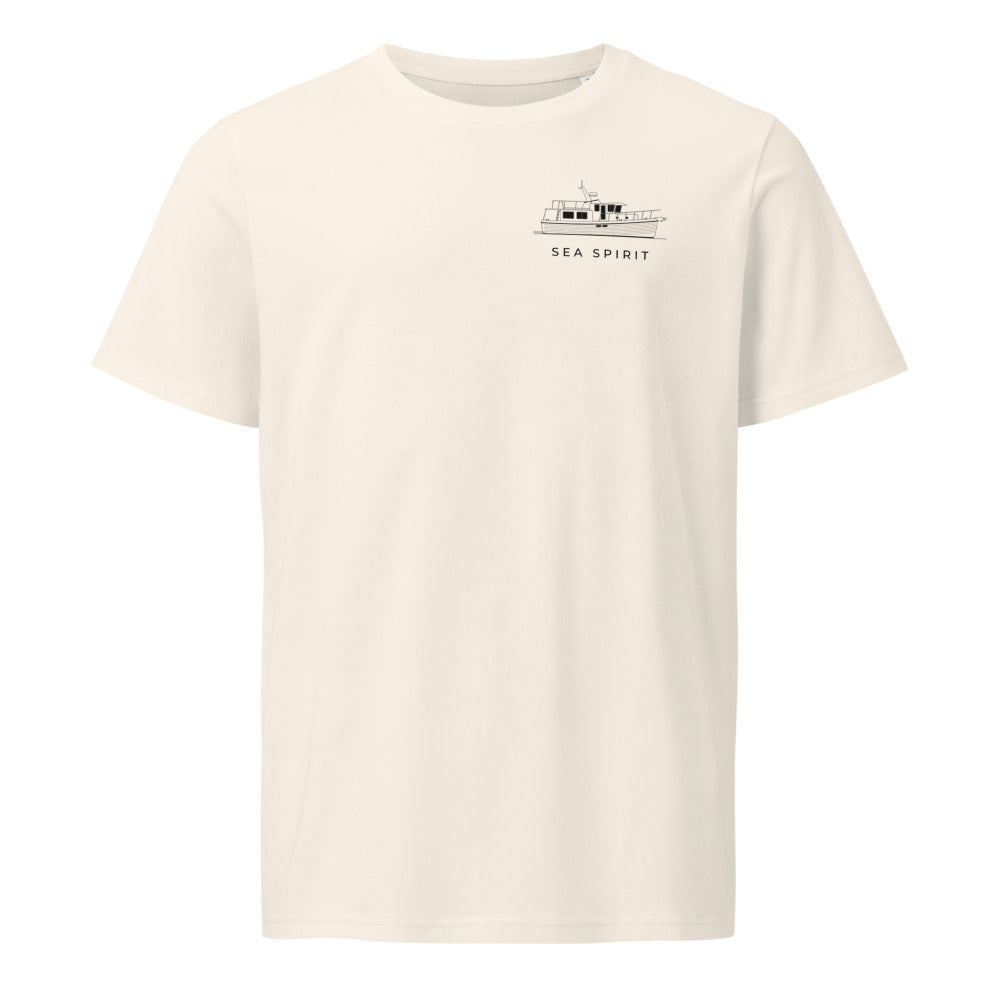 American Tug 365 powerboat shirt in Natural - front design