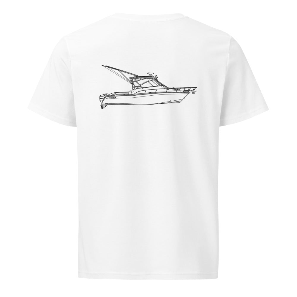 Grady-White Express 360 powerboat shirt in White - back design