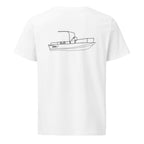 Boston Whaler Classic 17 Montauk powerboat shirt in White - back design