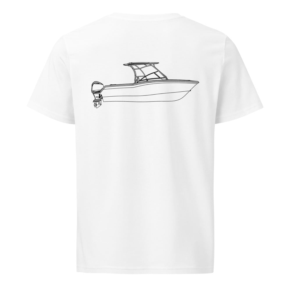 Grady-White Freedom 235 powerboat shirt in White - back design