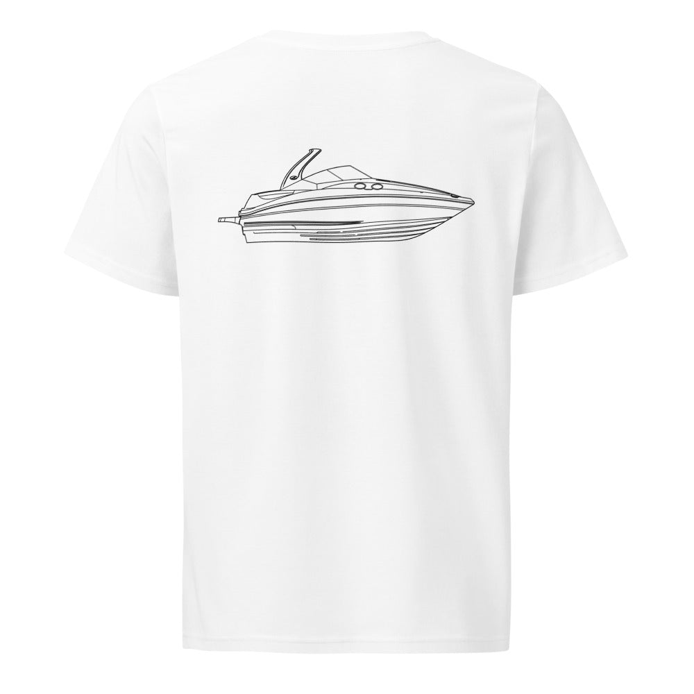 Sea Ray Sundancer 320 powerboat shirt in White - back design