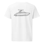Yamaha 252SD powerboat shirt in White - back design