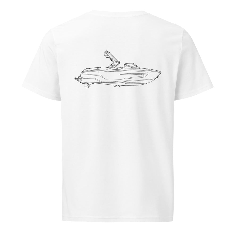 MasterCraft X24 powerboat shirt in White - back design