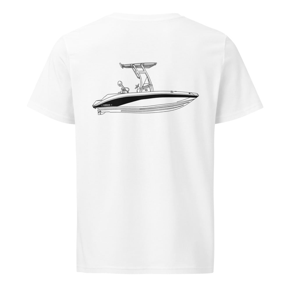 Yamaha 190FSH Sport powerboat shirt in White - back design