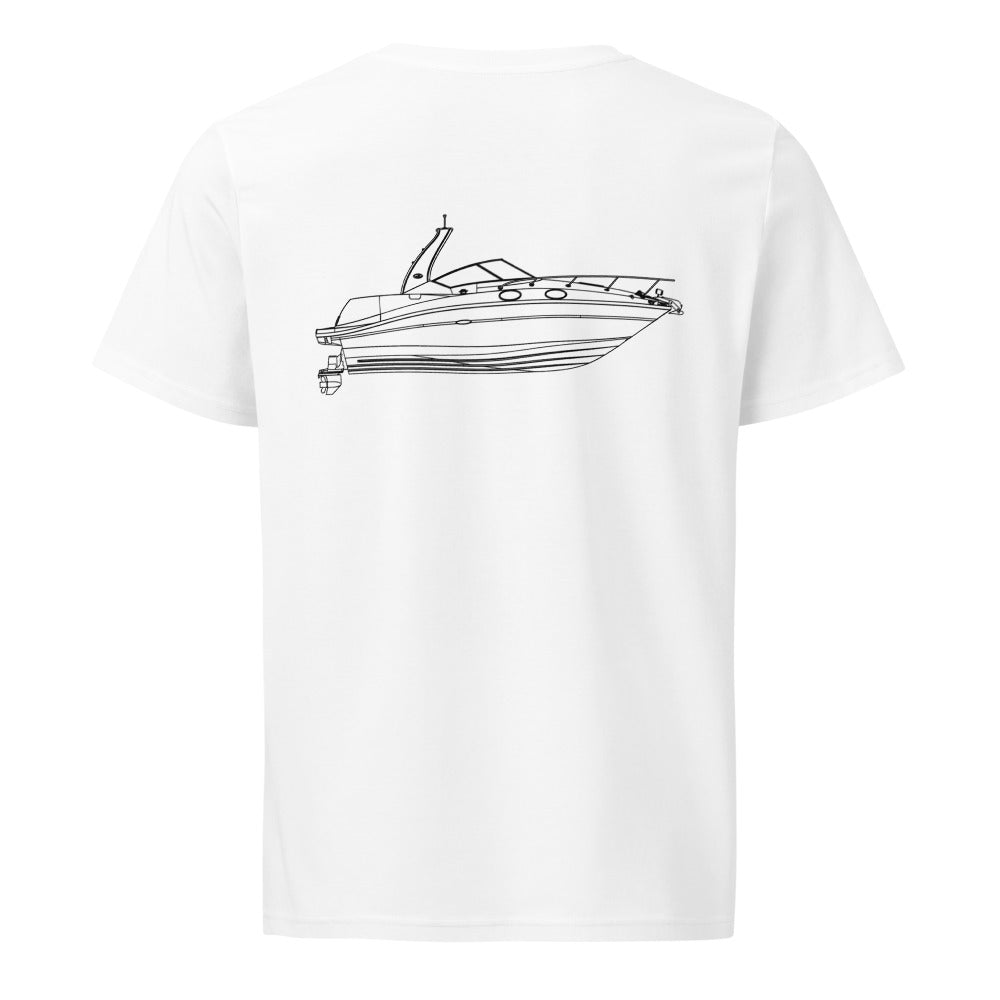 Sea Ray Sundancer 260 powerboat shirt in White - back design