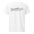 Boston Whaler 170 Dauntless powerboat shirt in White - back design