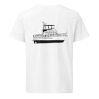 Ocean Alexander 40 Double Cabin powerboat shirt in White - back design
