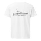 Axopar 37 powerboat shirt in White - back design