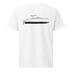 Pardo 38 powerboat shirt in White - back design