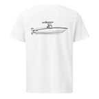 Boston Whaler 320 Outrage powerboat shirt in White - back design