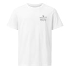 Custom powerboat technical drawing t-shirt - white front
