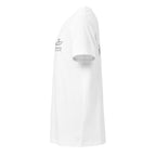 Custom powerboat technical drawing t-shirt - white left
