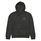 Custom powerboat technical drawing hoodie - heather front