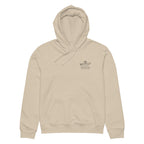 Custom powerboat technical drawing hoodie - front
