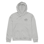 Port Hoodie | Custom Powerboat Hoody in Heather Grey - front