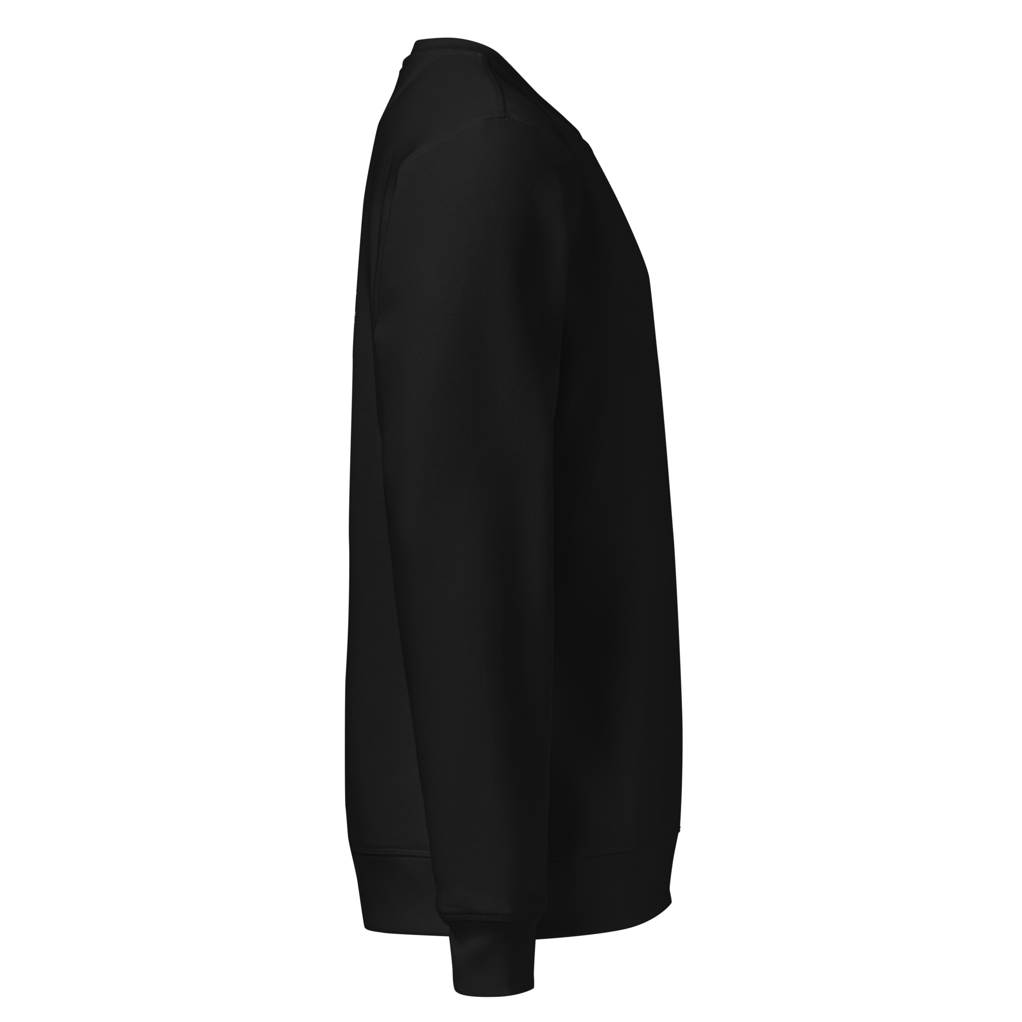 Custom powerboat blueprint sweatshirt - black right side