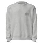 Custom powerboat blueprint sweatshirt - heather grey front