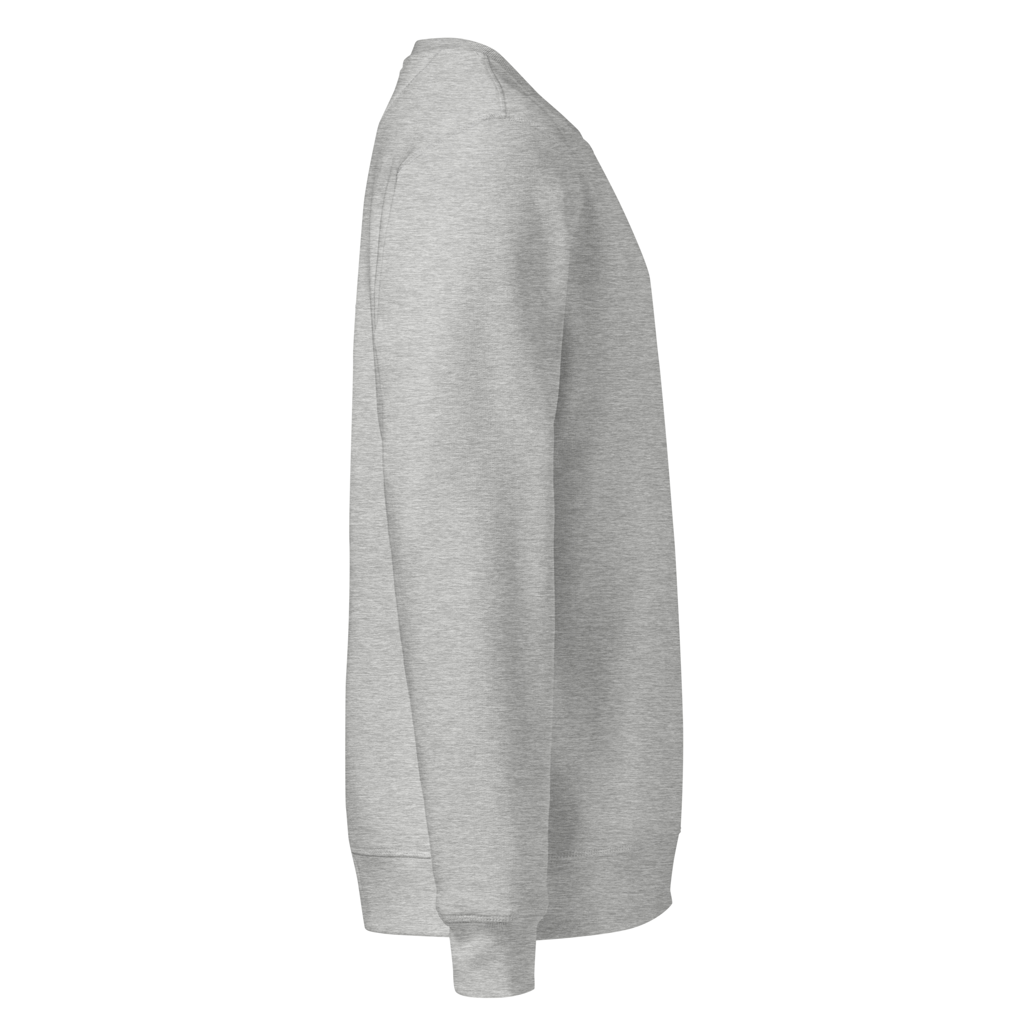 Custom powerboat blueprint sweatshirt - heather grey right side