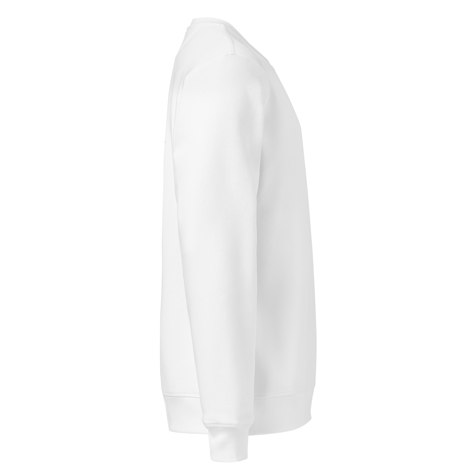 Custom powerboat blueprint sweatshirt - white right side