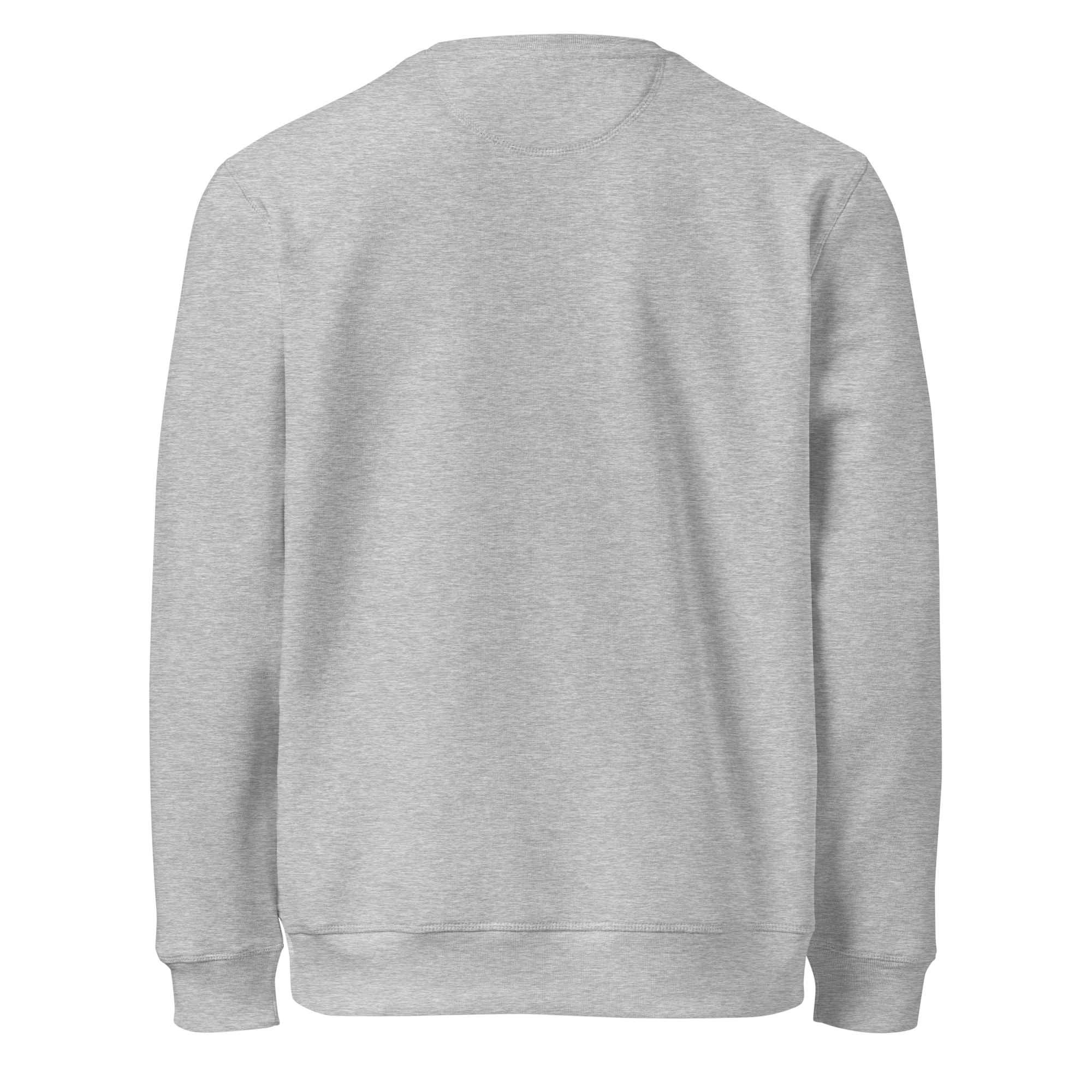 Port Sweatshirt | Custom Powerboat Sweater in Heather Grey - back (blank)